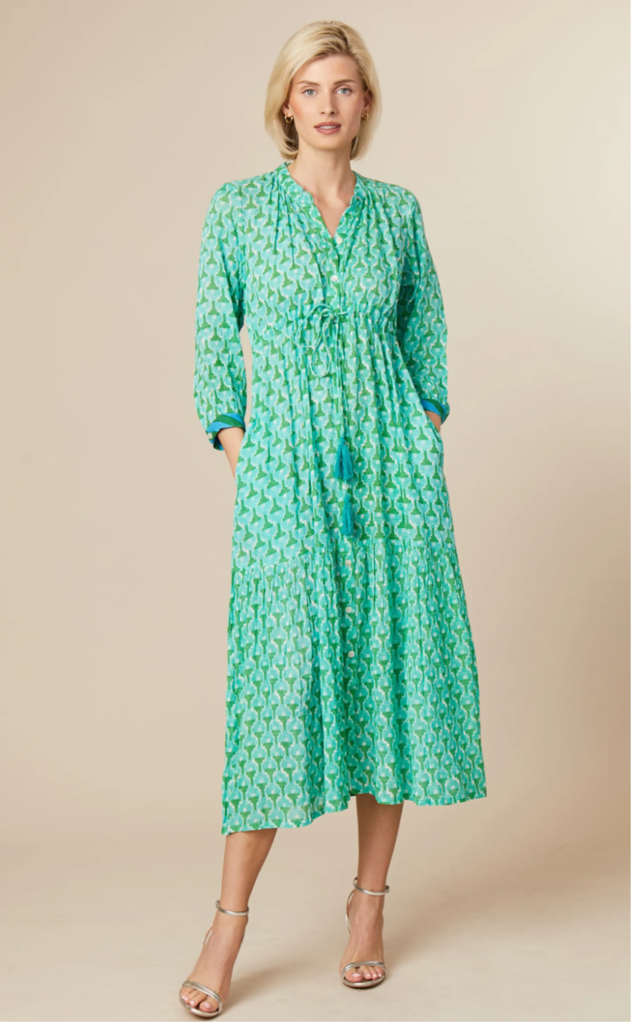 Jessica Graaf Maxi Green Dress 29743-034