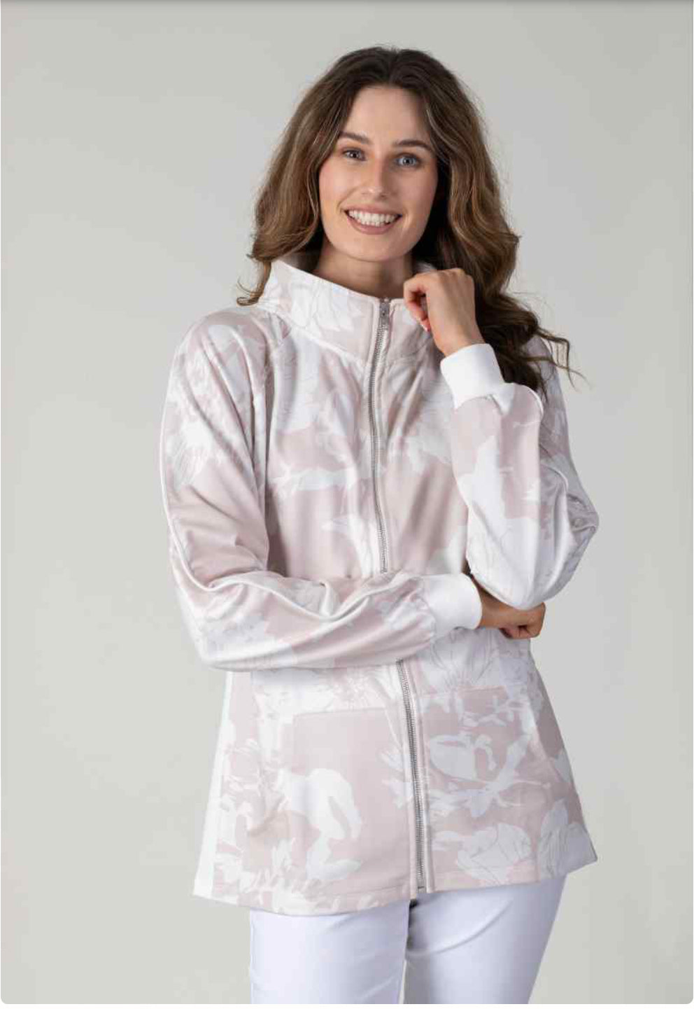 PRINTED FULL ZIP JACKET - 27922-