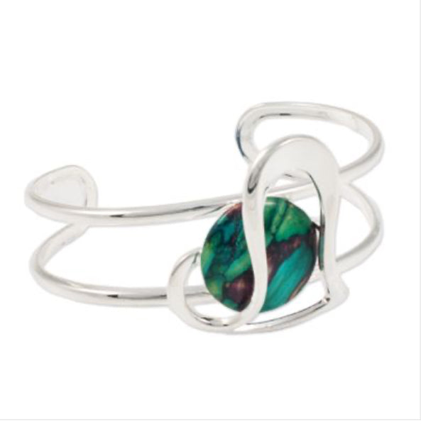 Heather Gems Heart Bangle