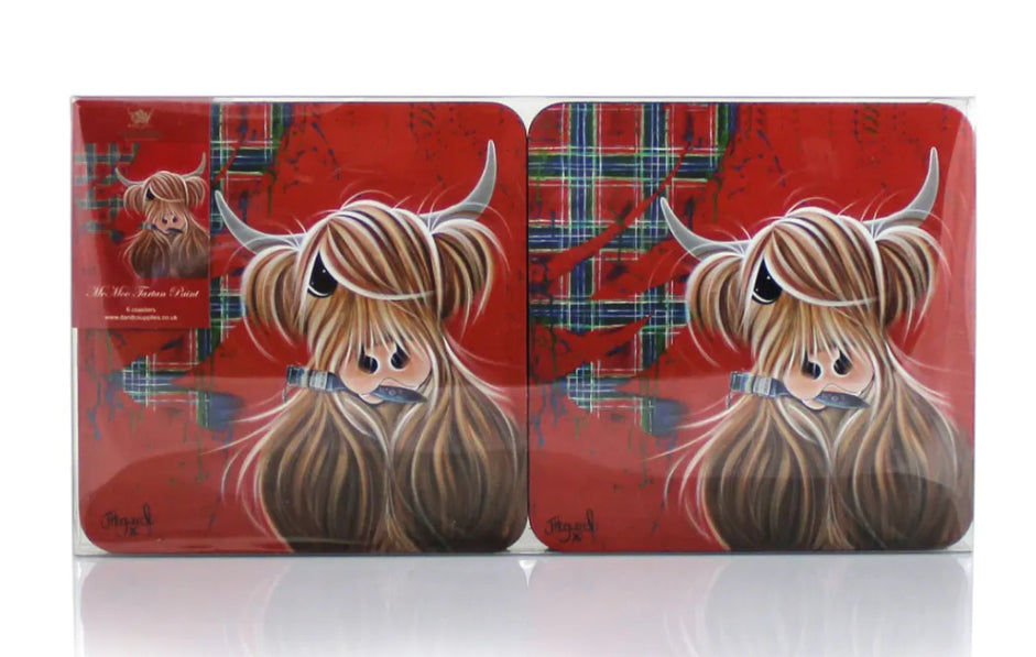Highland McMoos Set 6 Coasters