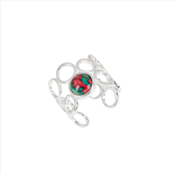 Heather Gems Bubbles Plated Ring