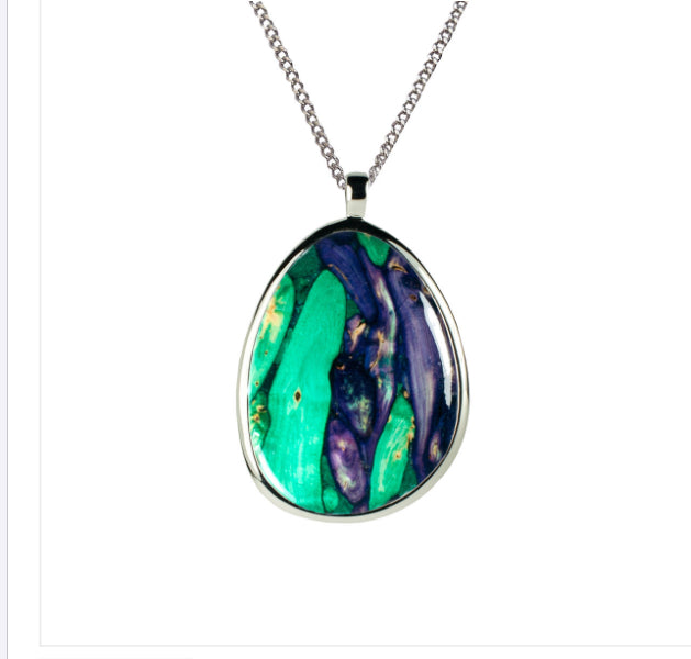 Heather Gems Organic Shape Pendant