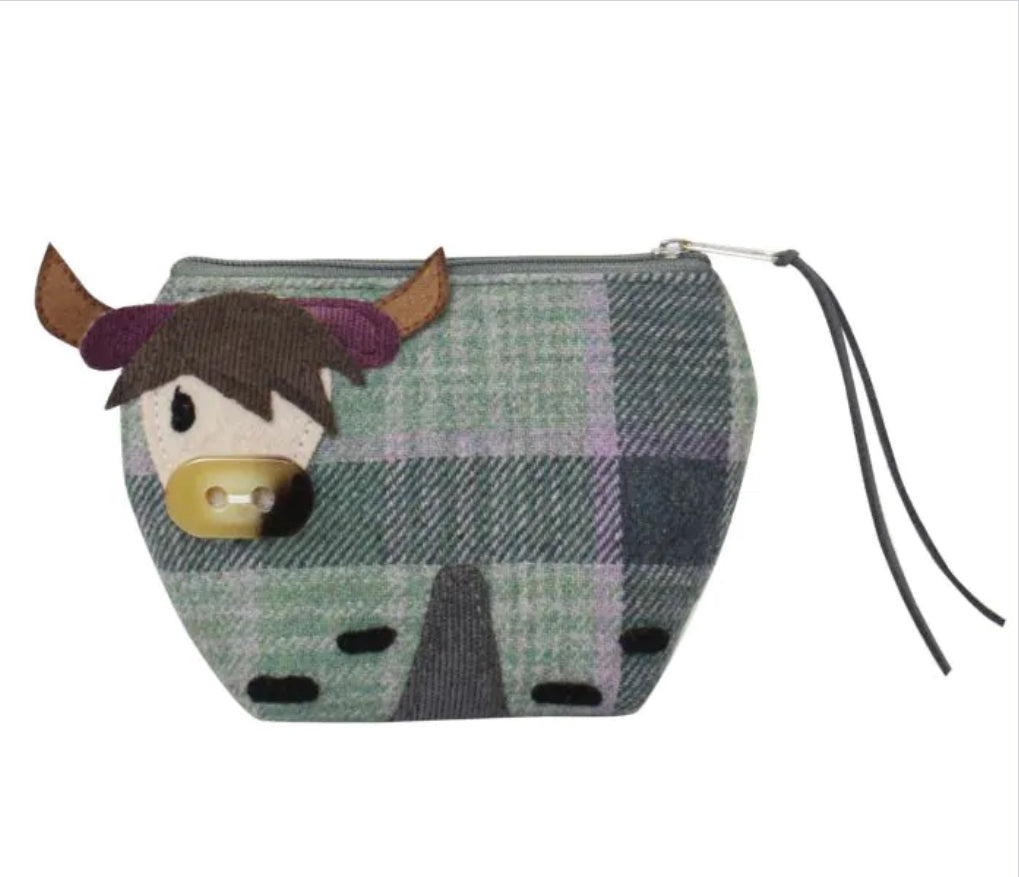 Tweed Highland Cow Purse