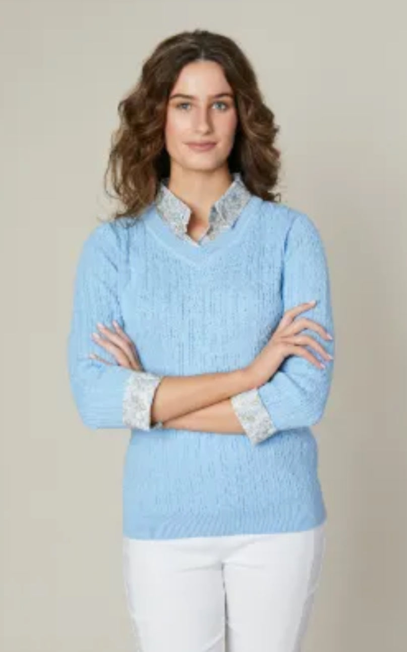 Jessica Graaf 29218-021 2in1 Jumper Shirt Collar