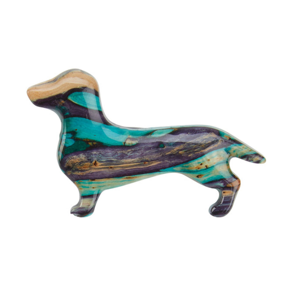Heather Gems Dachshund Brooch Hb24