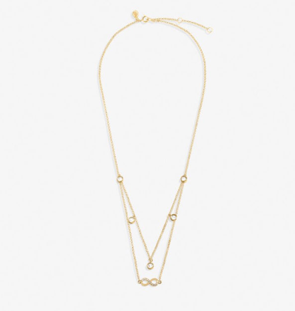 Joma Lumia Infinity Necklace In Gold Plated