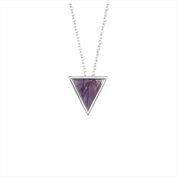 Heather Gems Neuk Triangle Silver Pendant