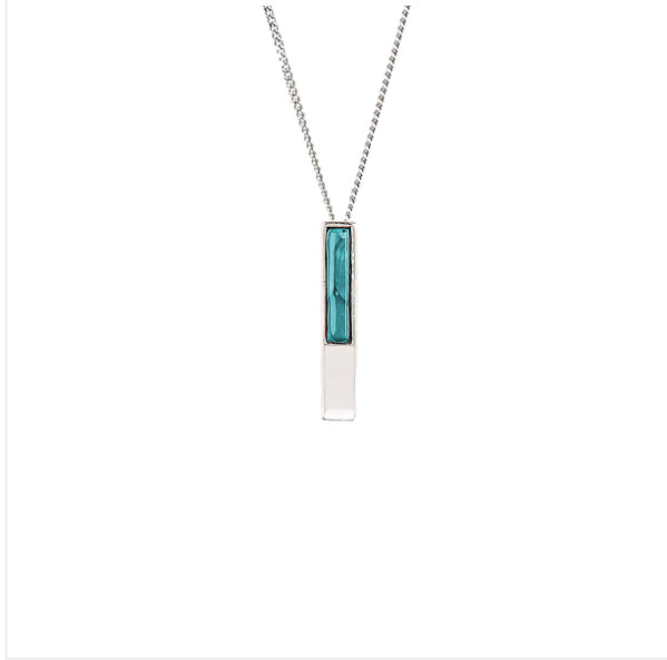Heather Gems Skye Oblong Silver Pendant