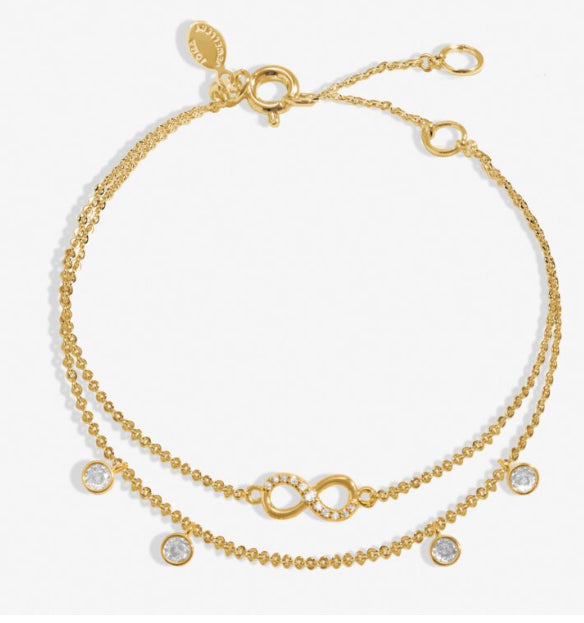 Joma Lumia Infinity Bracelet In Gold Plating