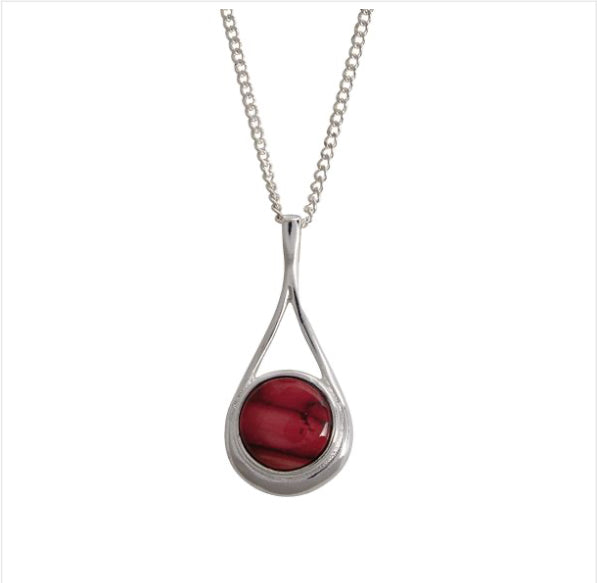 Heather Gems Braon Short Plated Pendant
