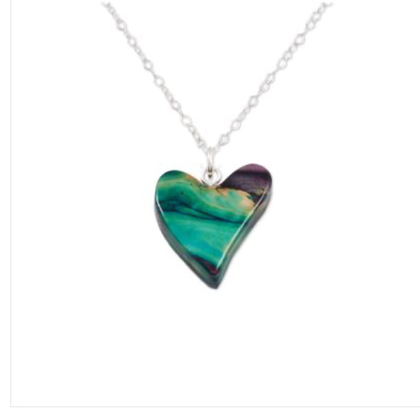 Heather Gems Quirky Heart Pendant