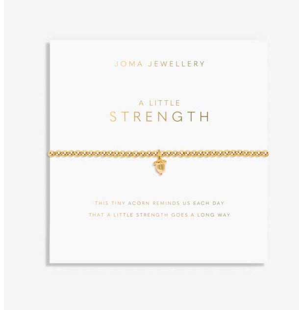 Joma A Little 'Strength' Bracelet In Gold Plating