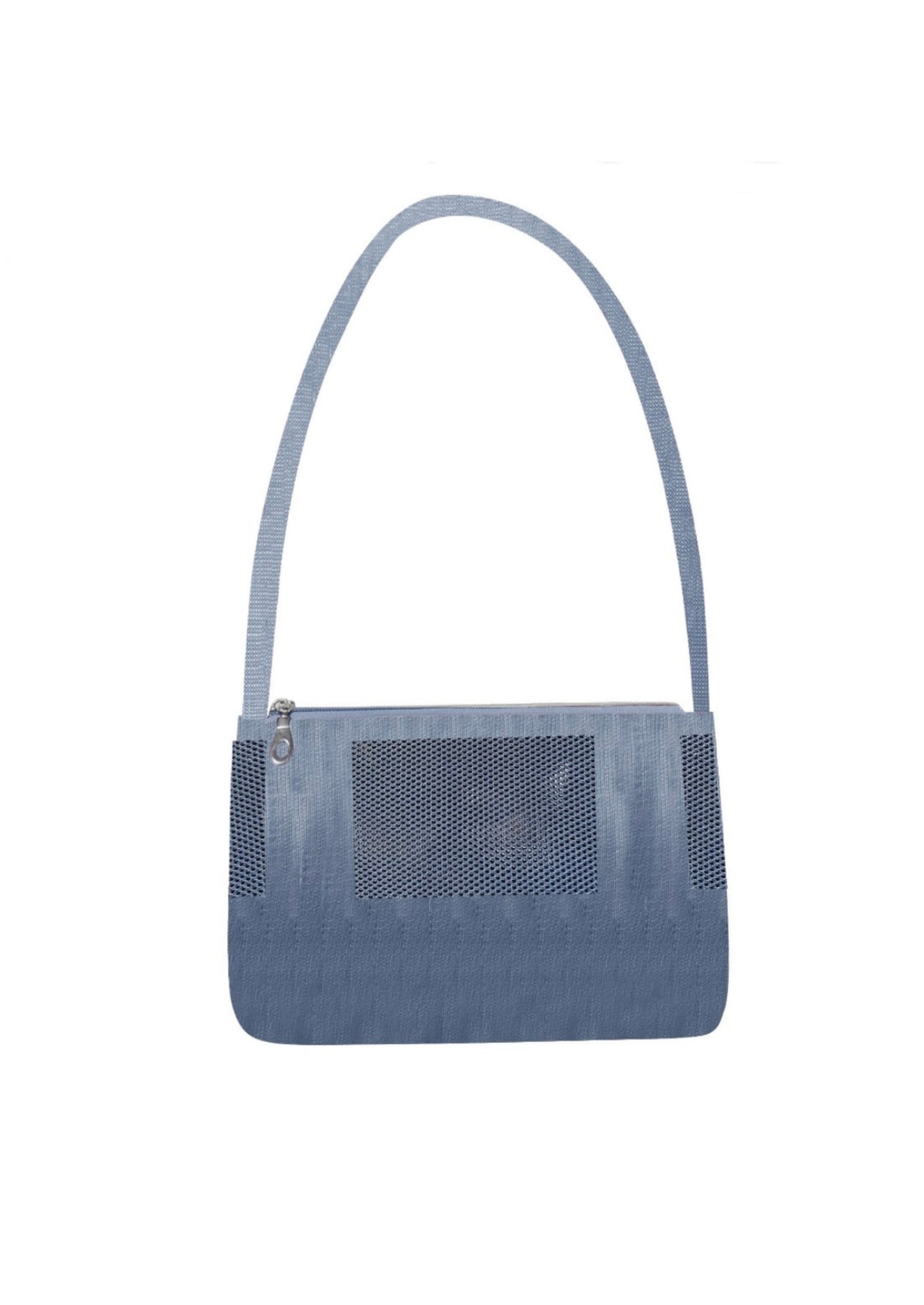 Navy Weave Messenger Bag