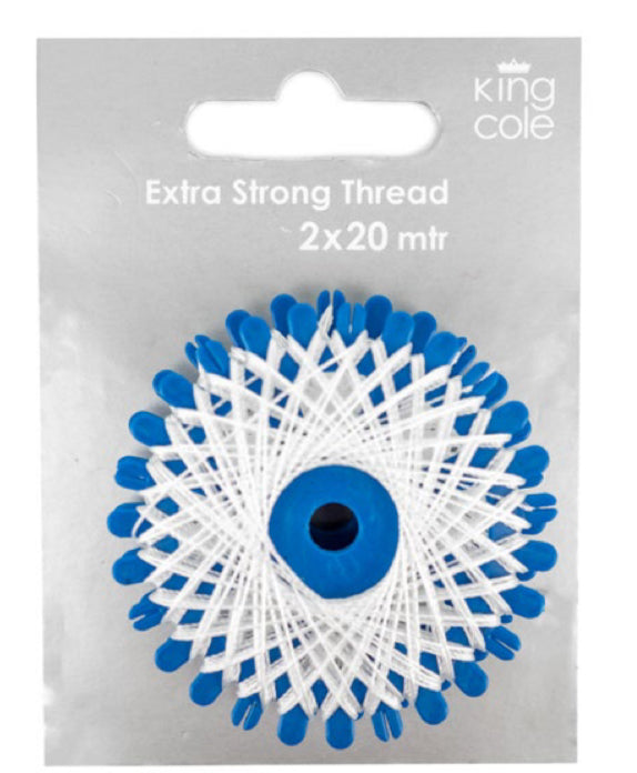 Extra Strong Thread White/Black