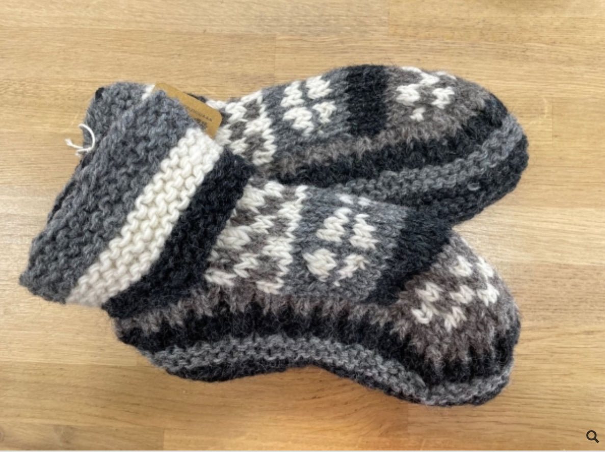 From The Source Grey Slipper Boots