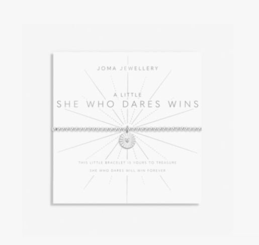 Joma A Little Who Dares Wins Silver Plated Bracelet