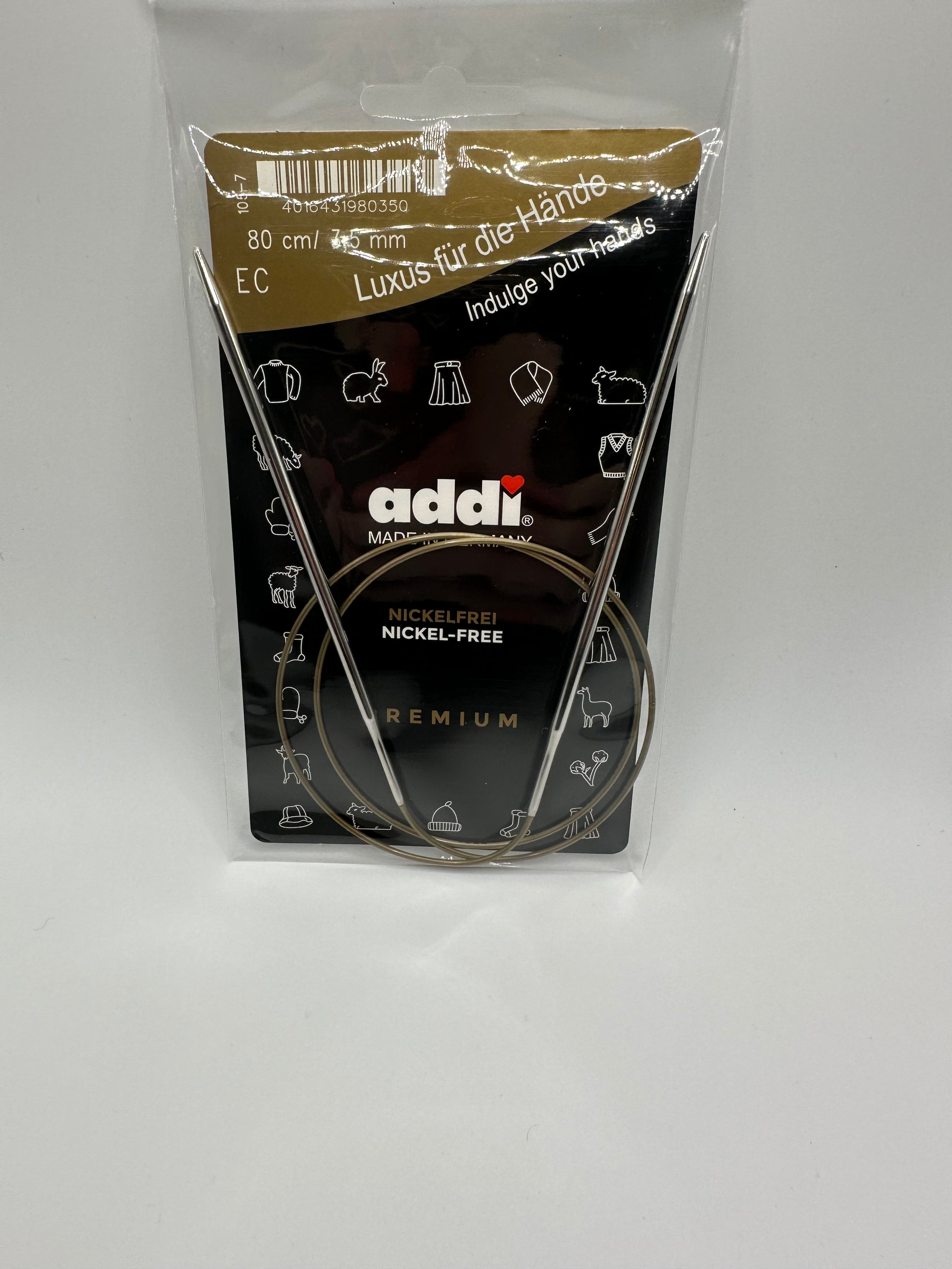 Metal Circular Knitting Needle - Size 3.5mm, Length 80cm