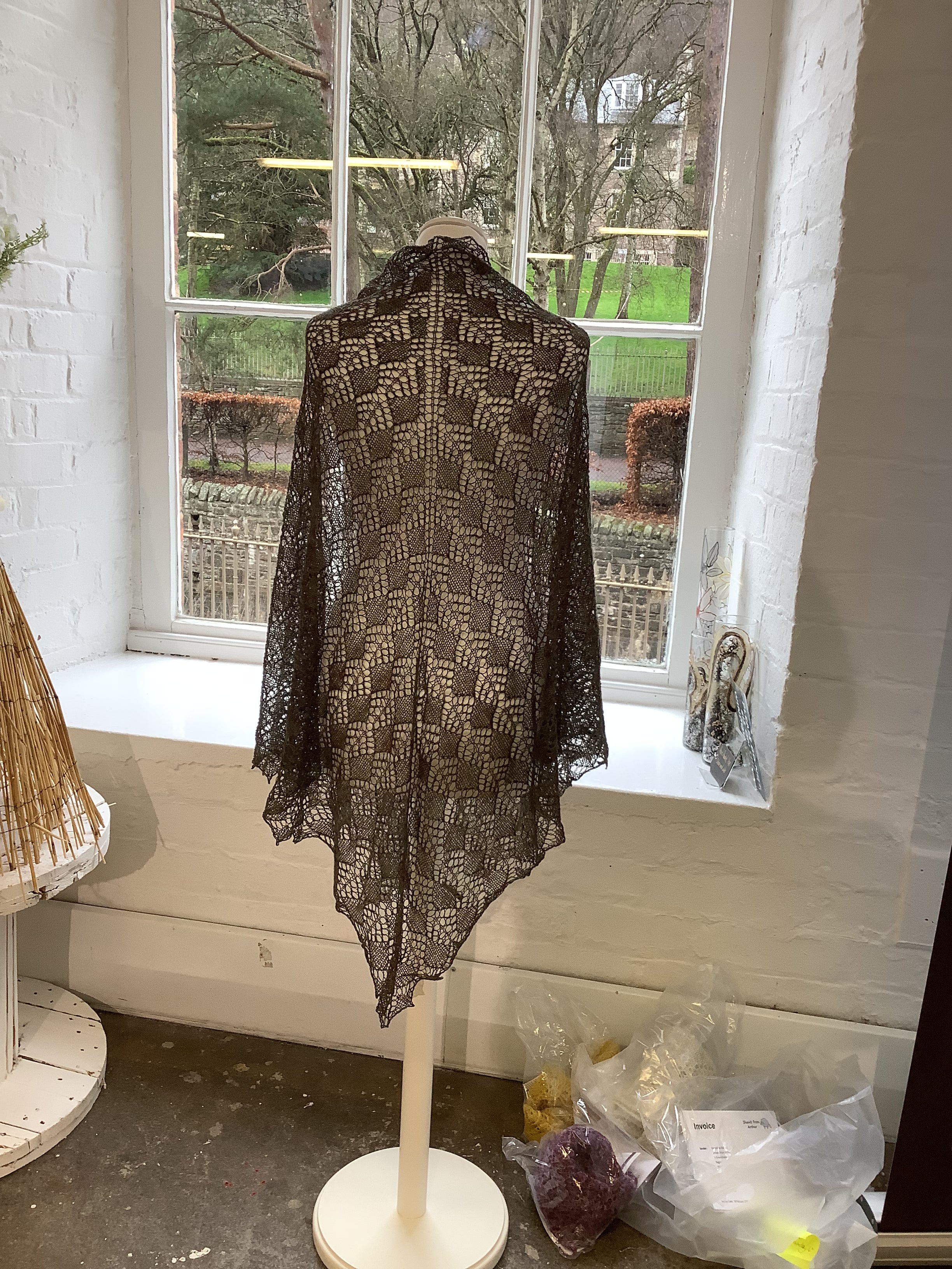 Shawl Handmade 100% Cashmere Bracken