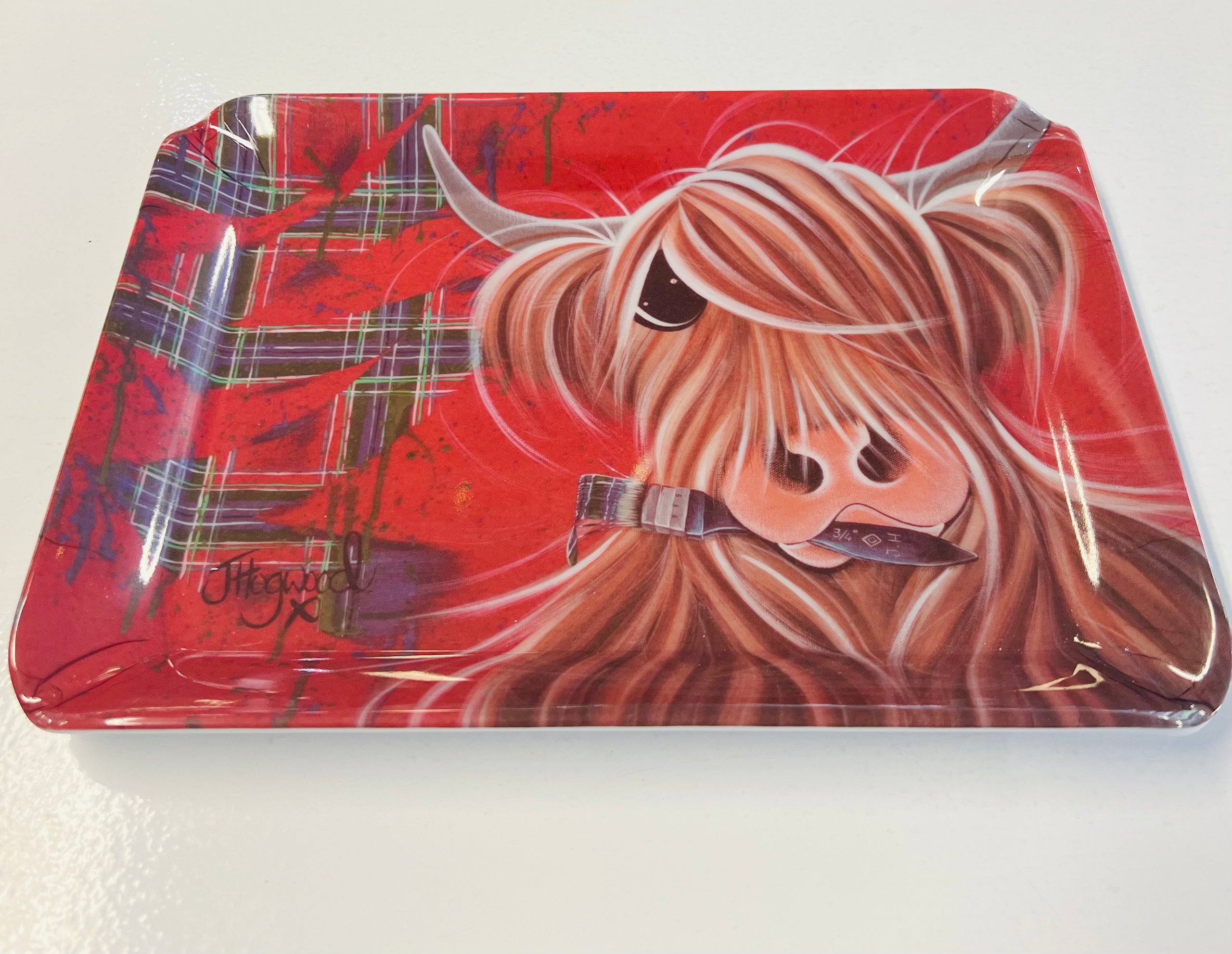 Snack Tray - McMoo Tartan Paint
