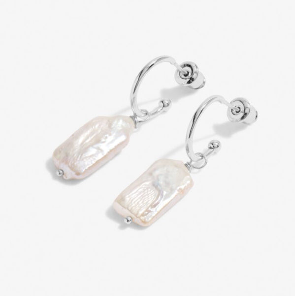 Joma Pearl Link Hoop Silver or Gold