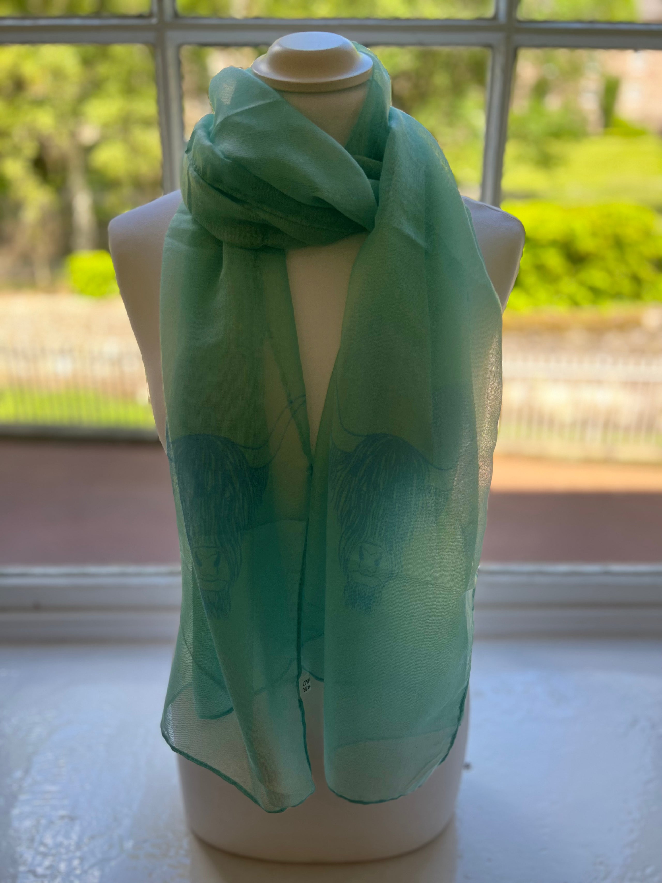 Lightweight Highland Cow Scarf