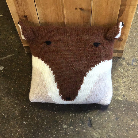 Mr Fox Cushion Cover Knitting Kit