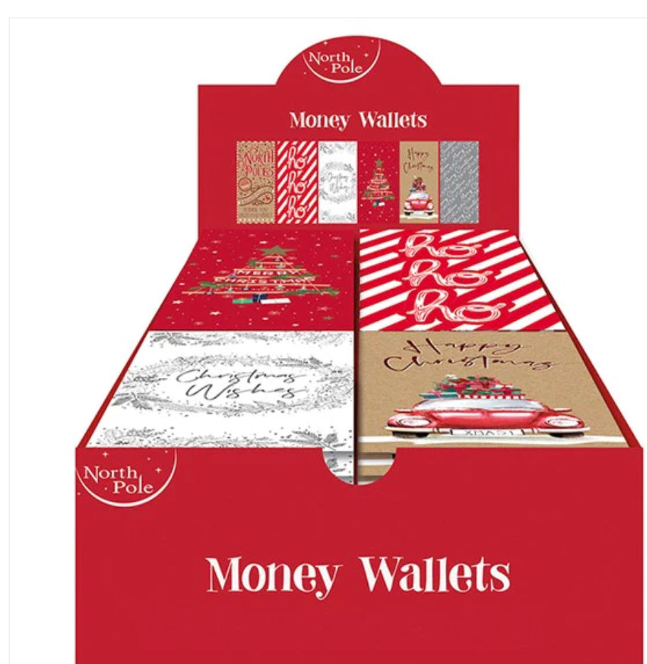 Christmas Money Wallet Varied Design