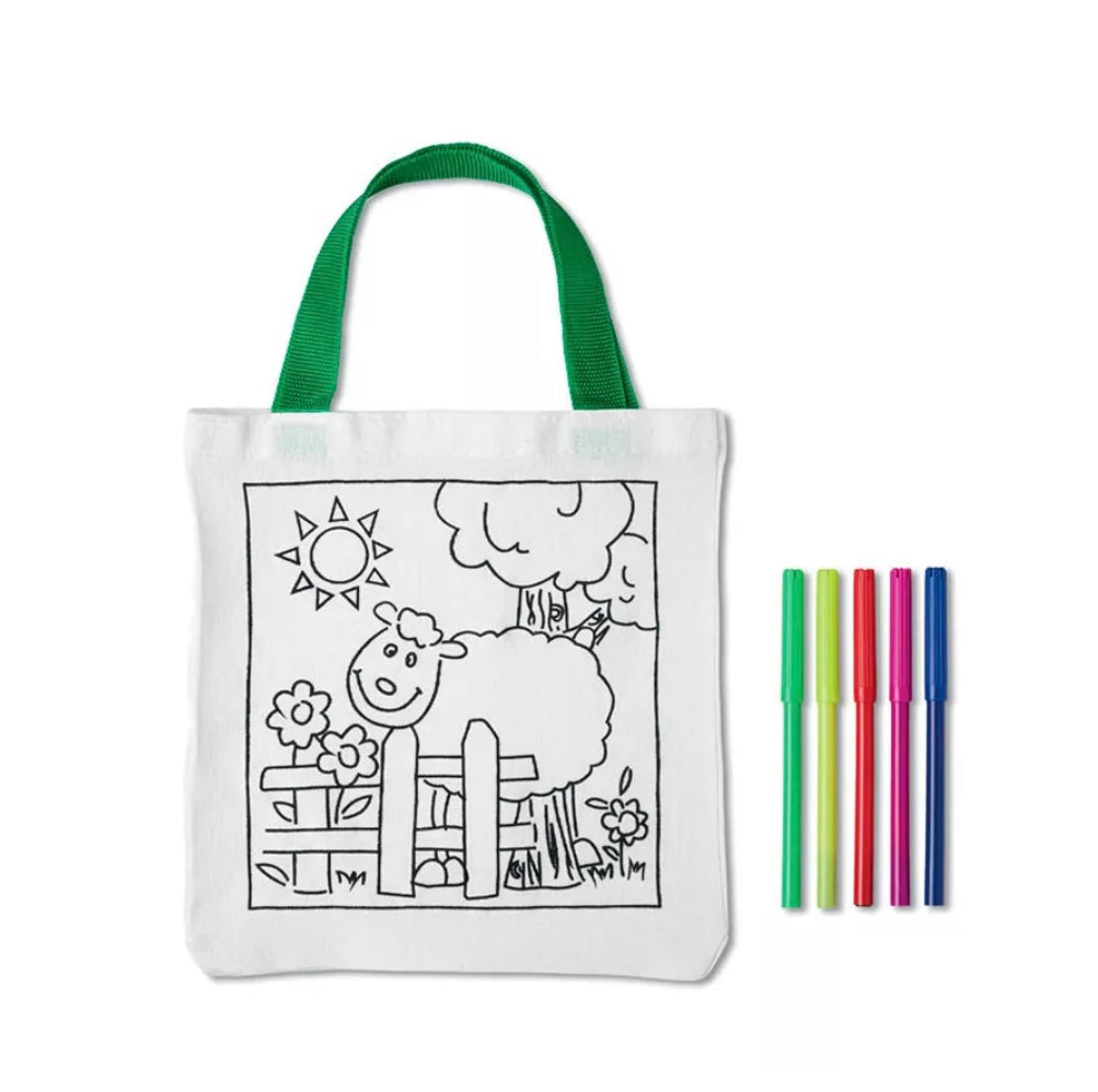 Kids Colour Me In Tote Bag