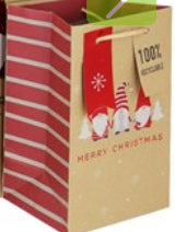 Kraft Festive Gonks Gift Bags