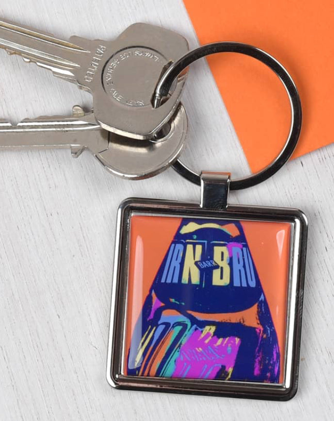 IRN BRU Metal Keyring