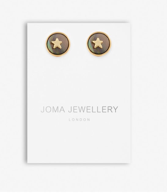 Joma Perla Abalone Pearl Star Stud Earrings