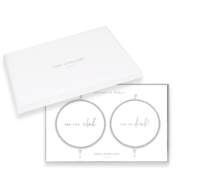 Joma Jewellery ‘Partners in Wine’ Bracelet Set
