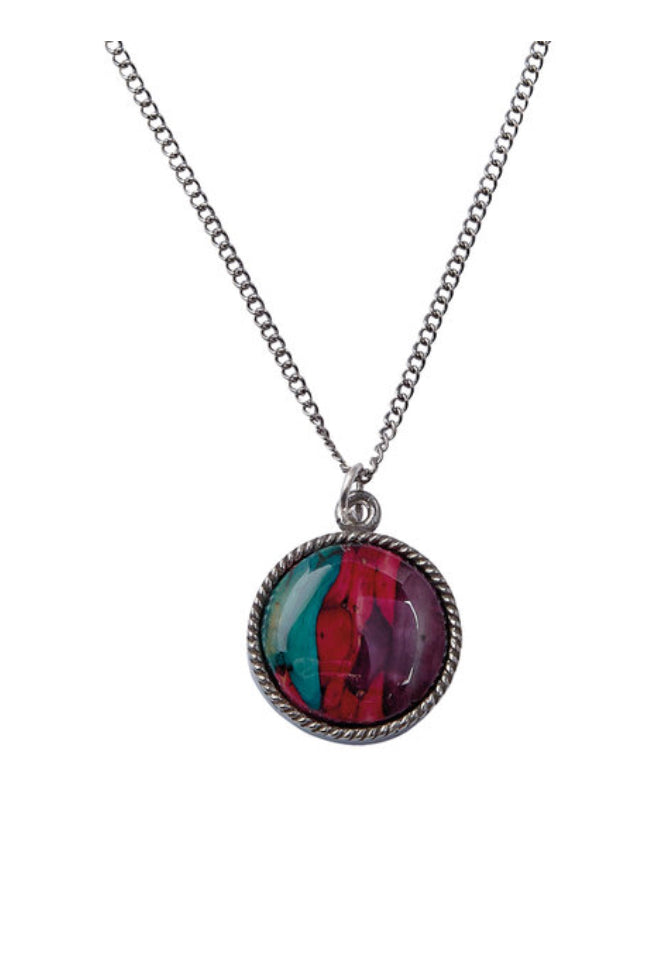 Heathergems Round Pewter Pendant CHP4
