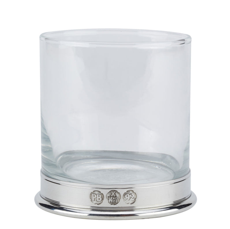 Whisky Glass With Pewter Base Various Designs