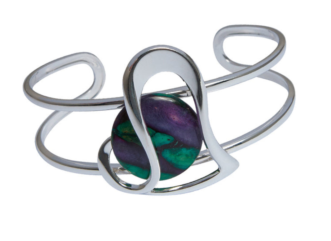 Heathergems Abstract Heart Bangle HBA23