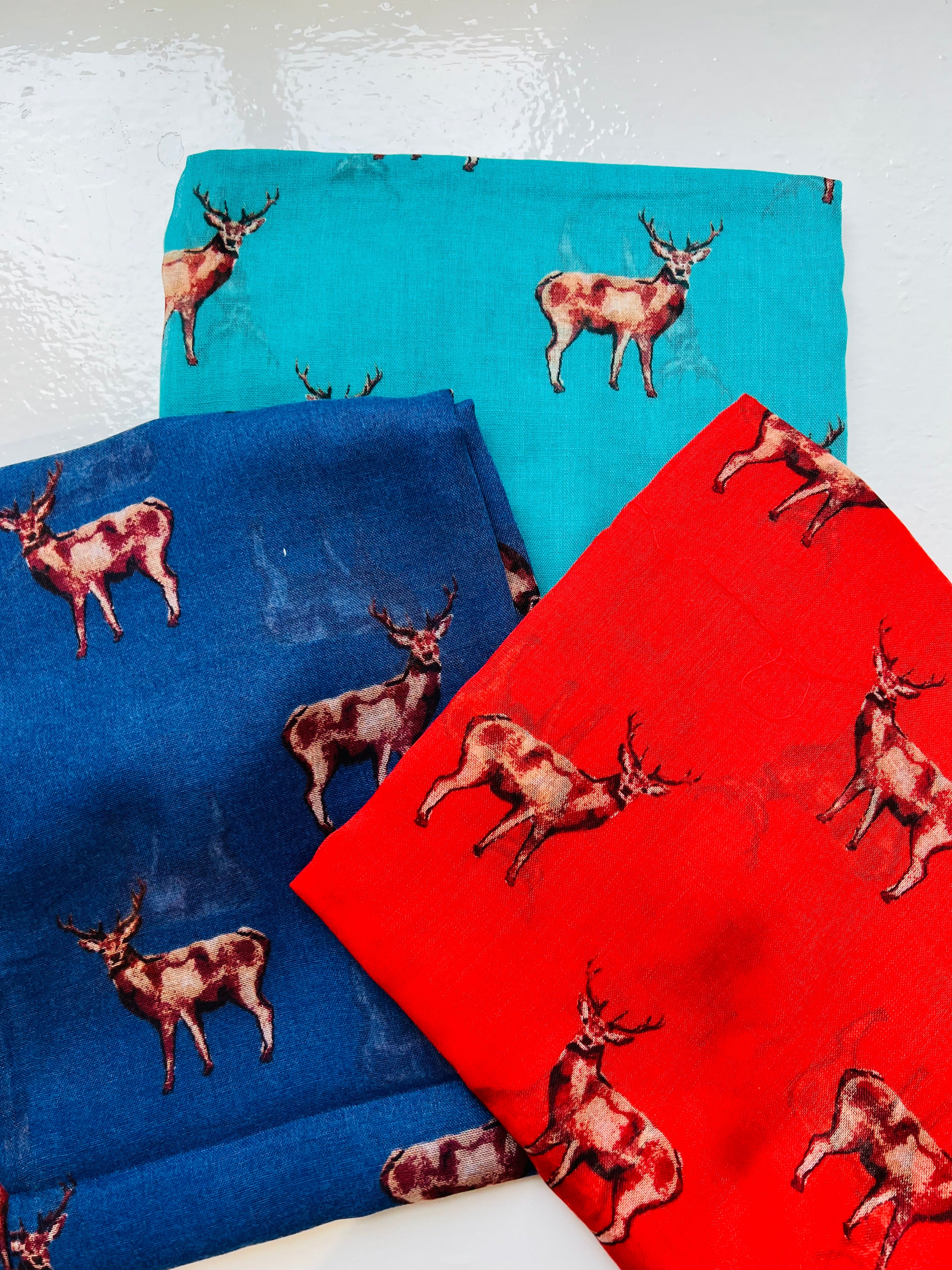 Stag Print Scarf