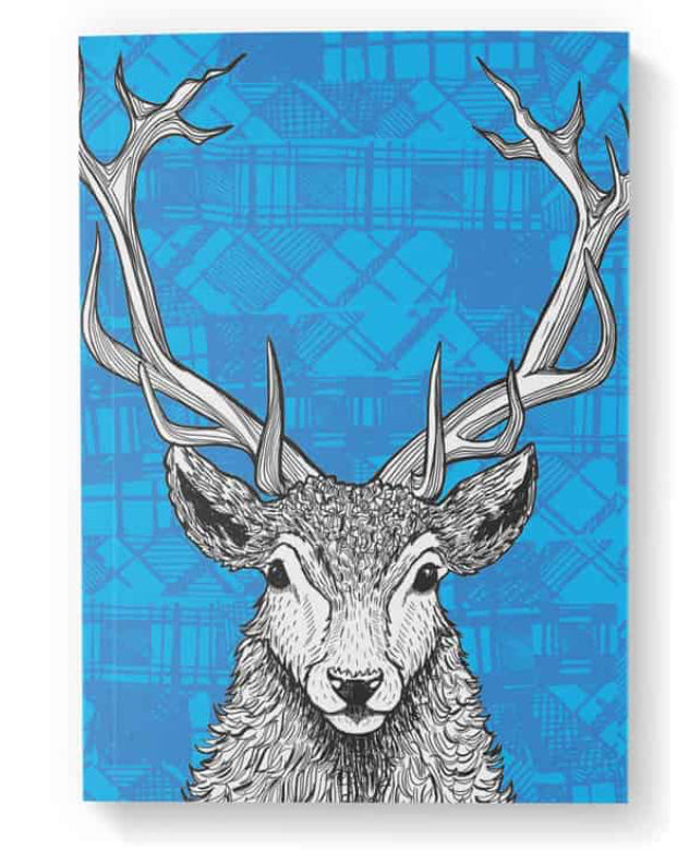Tartan Stag A6 Notebook