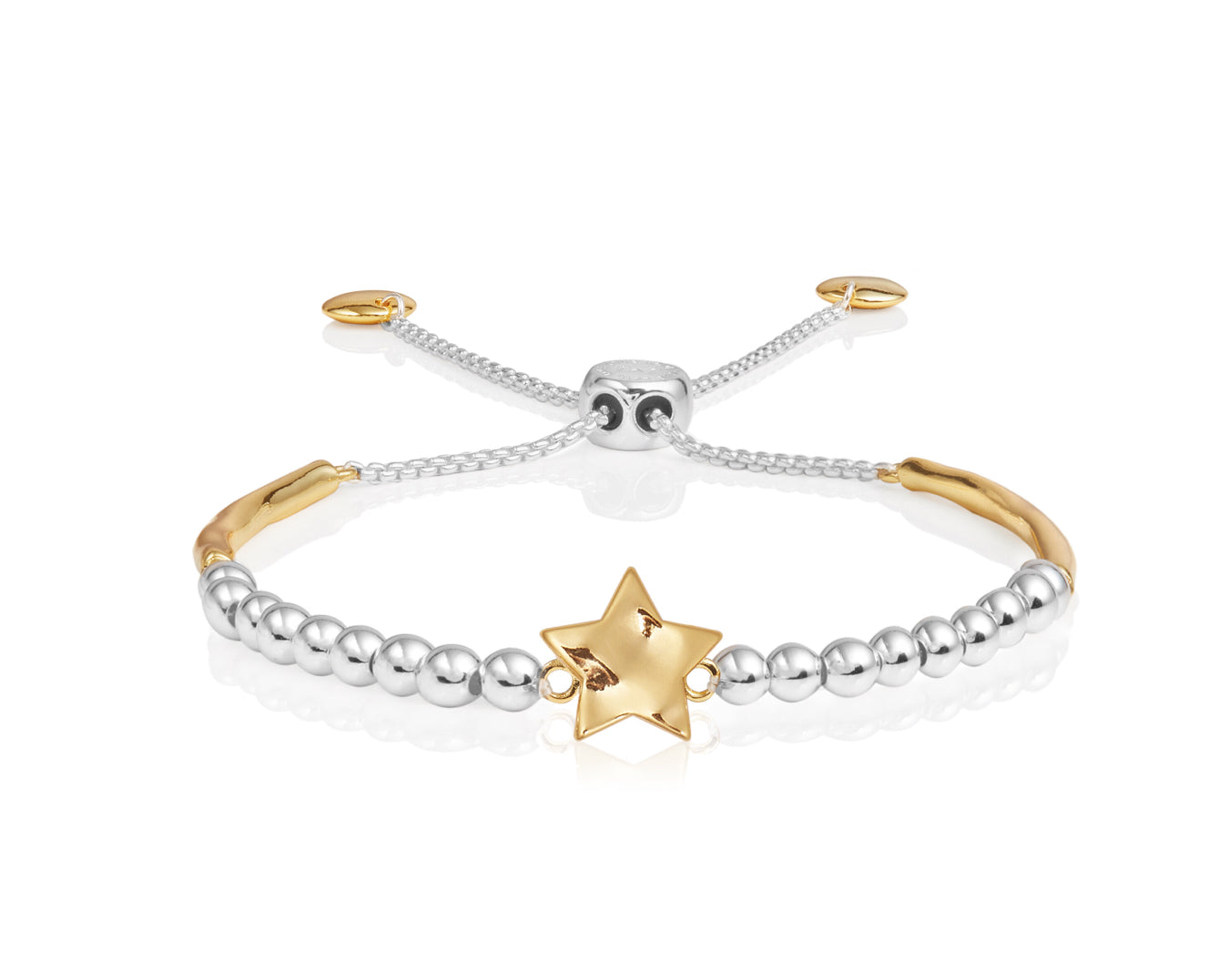 Joma Jewellery Bracelet Bar Hammered Star Ball