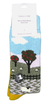 Feathers & Fluff Merino Wool Blend Boot Socks