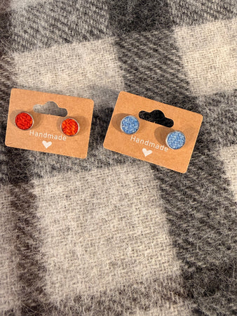 Hand Made Tweed Earrings