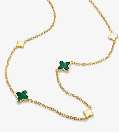 Joma Jewellery Loved By You Clover Necklace - New Lanark Mill Shop