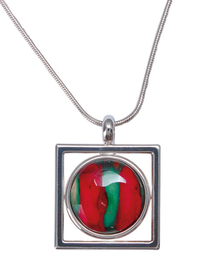 Heather Gems Open Square Pendant HP20