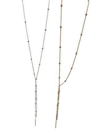 Fashion Long Necklace Gold/Silver - New Lanark Mill Shop