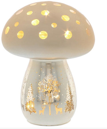 Bright Xmas LED Mushroom Large Gold