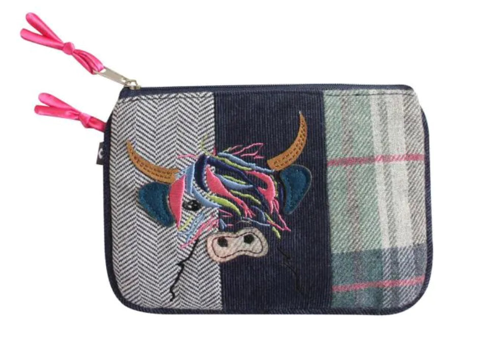 Tweed Applique Juliet Purse Earth Squared