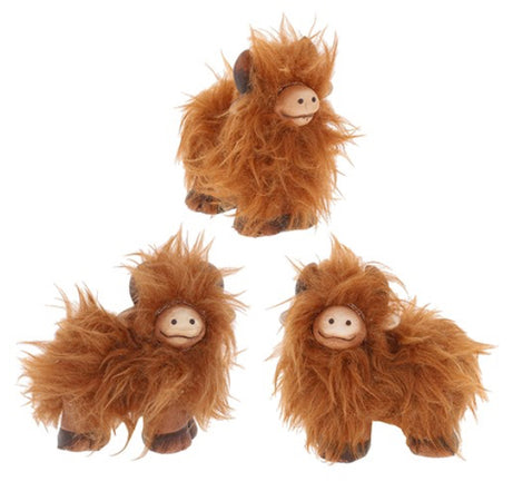 Fluffy Highland Coo Standing Mini