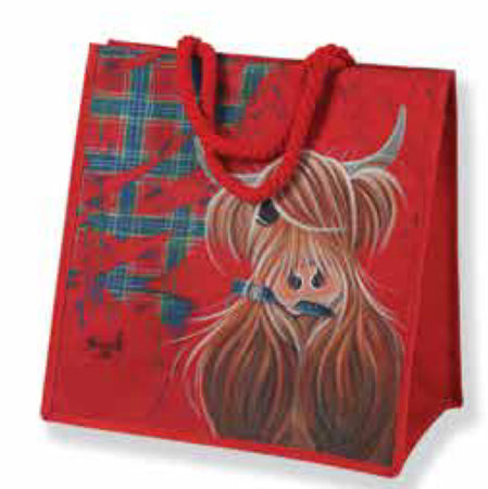McMoos Tartan Paint Jute Bag