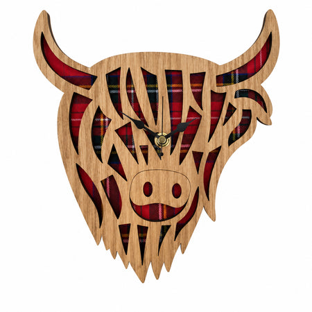 Highland Coo Clock