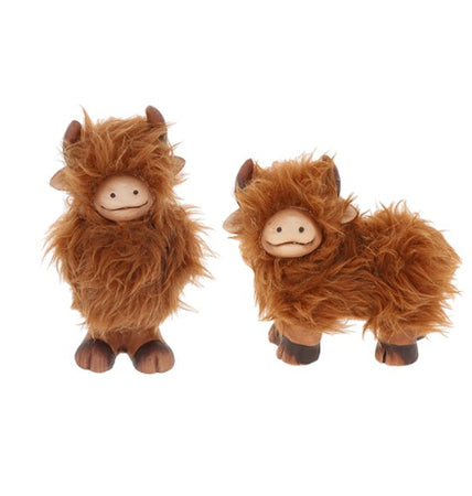 Fluffy Highland Coo Standing Large