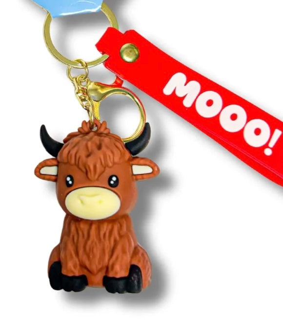 Highland Cow Keyring